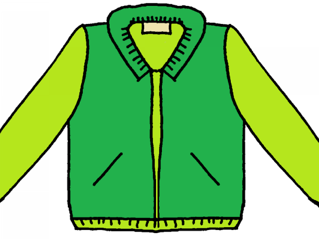 clipart coat green coat