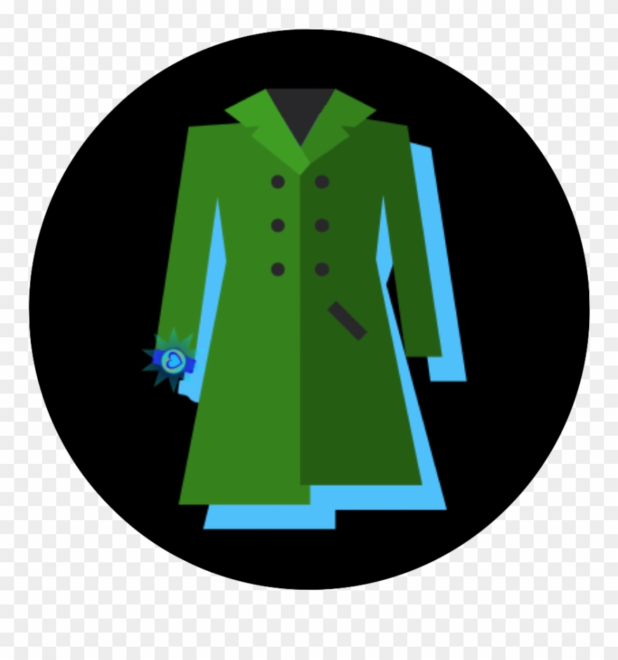 clipart coat green coat