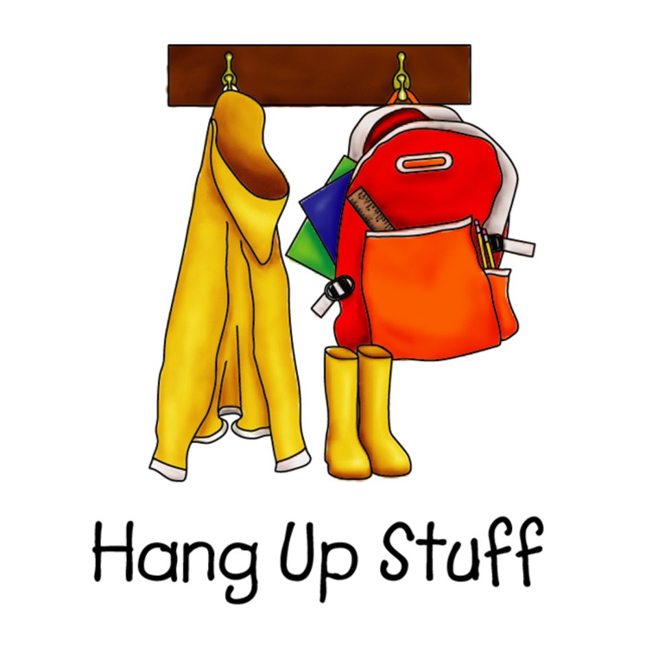 Hang up . Coat clipart coat shoe