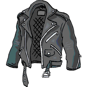 clipart coat leather jacket