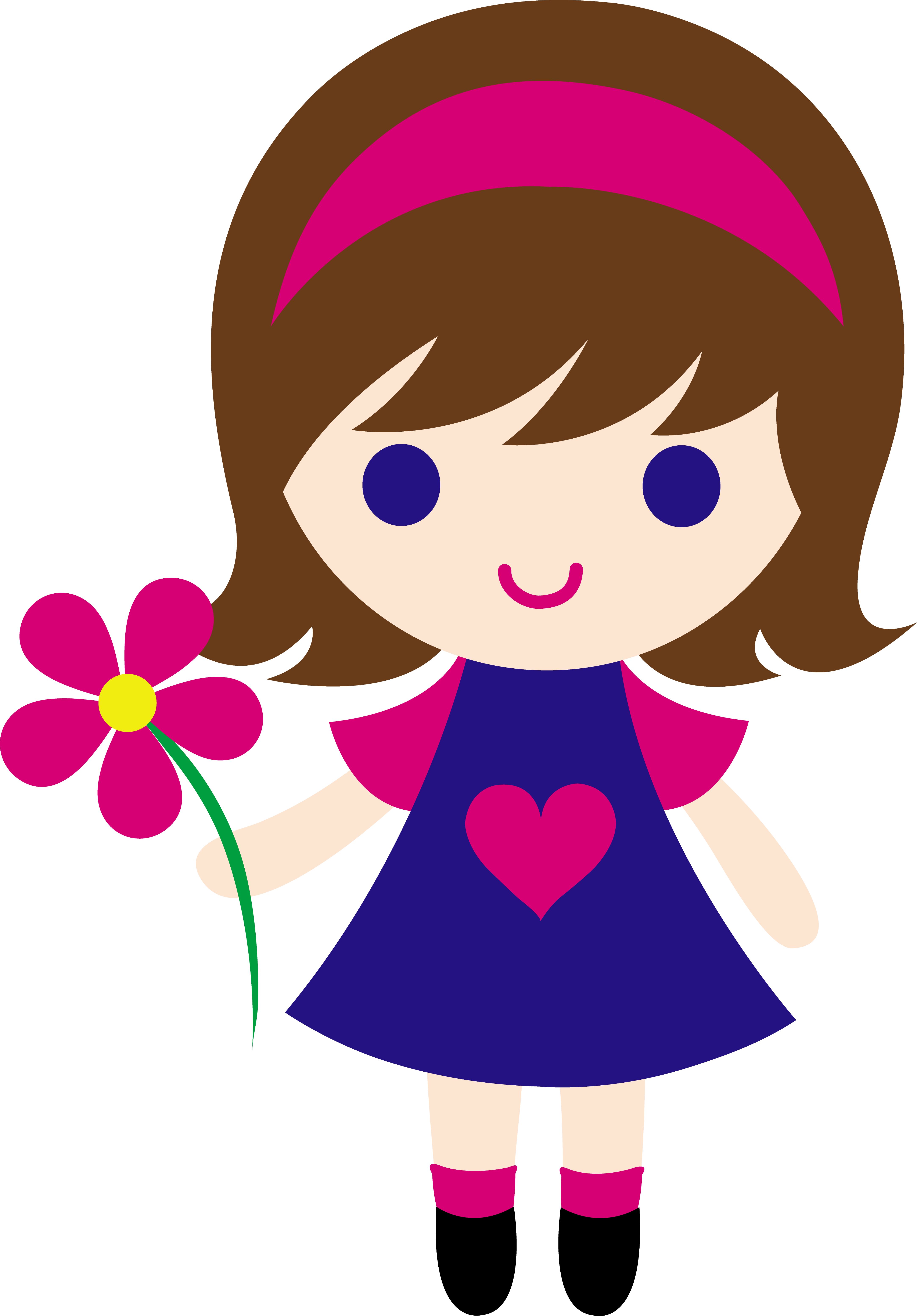  collection of cartoon. Coat clipart little girl
