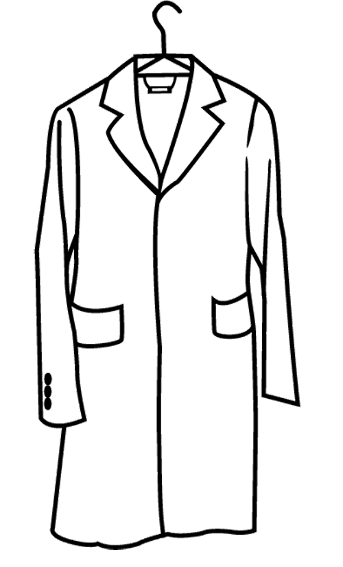 clipart coat long coat