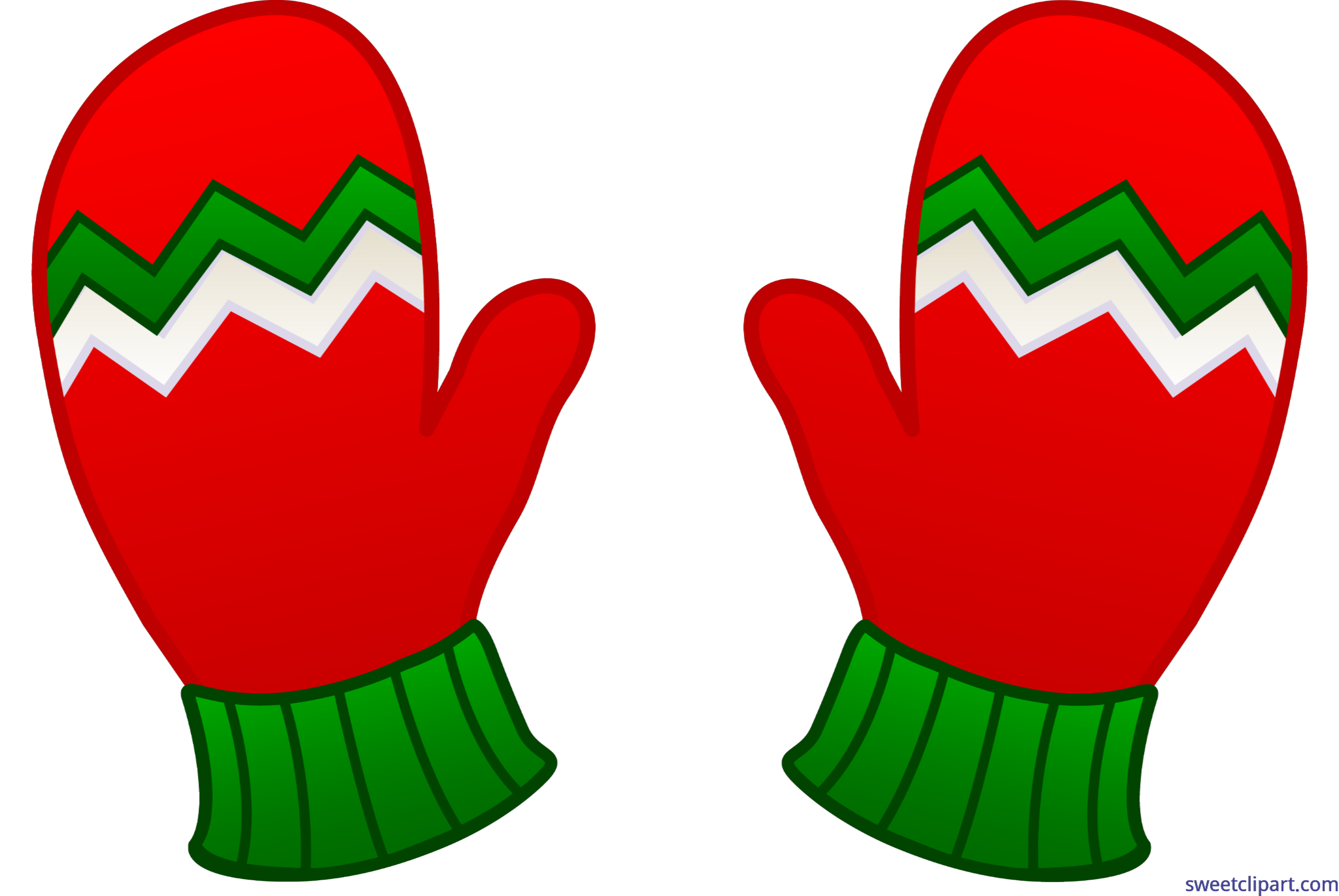  collection of mittens. Clipart crown christmas