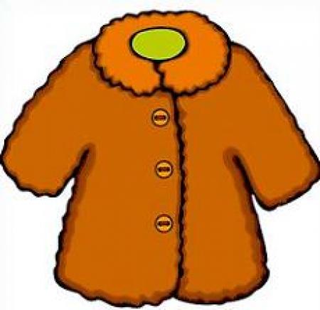 clipart coat orange jacket