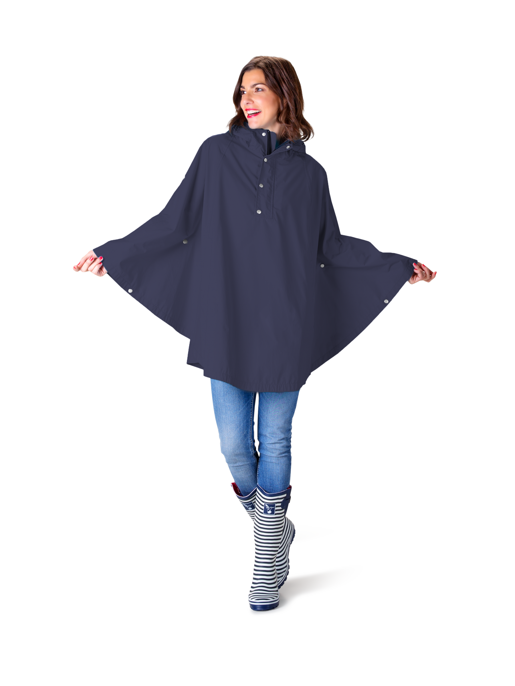 Snaps at the elbows. Clipart coat rain poncho