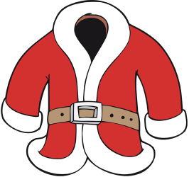 clipart santa jacket