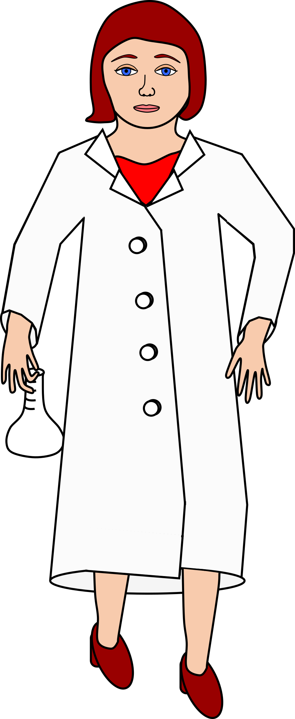 clipart coat scientist coat