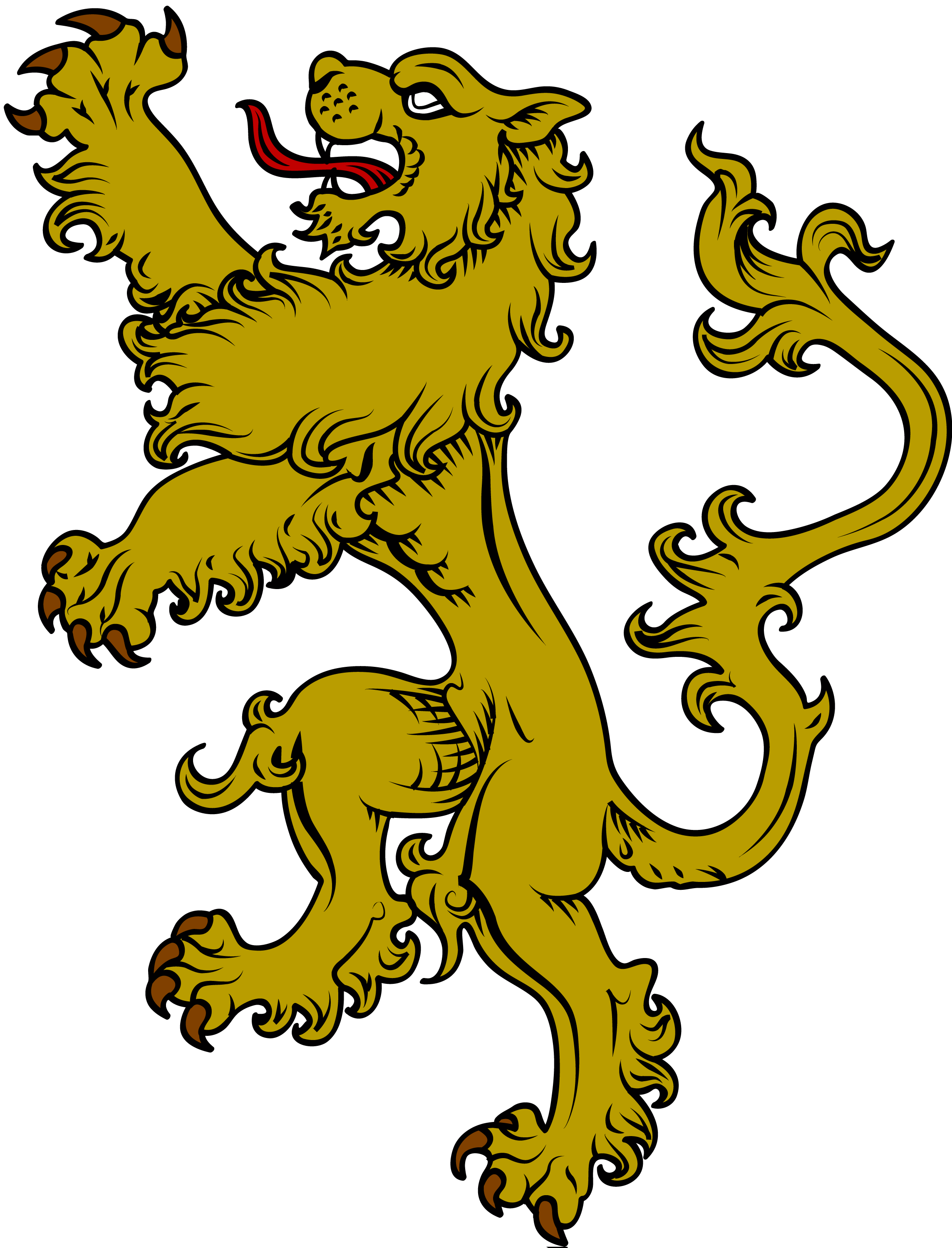The symbol of a. Clipart shield lion