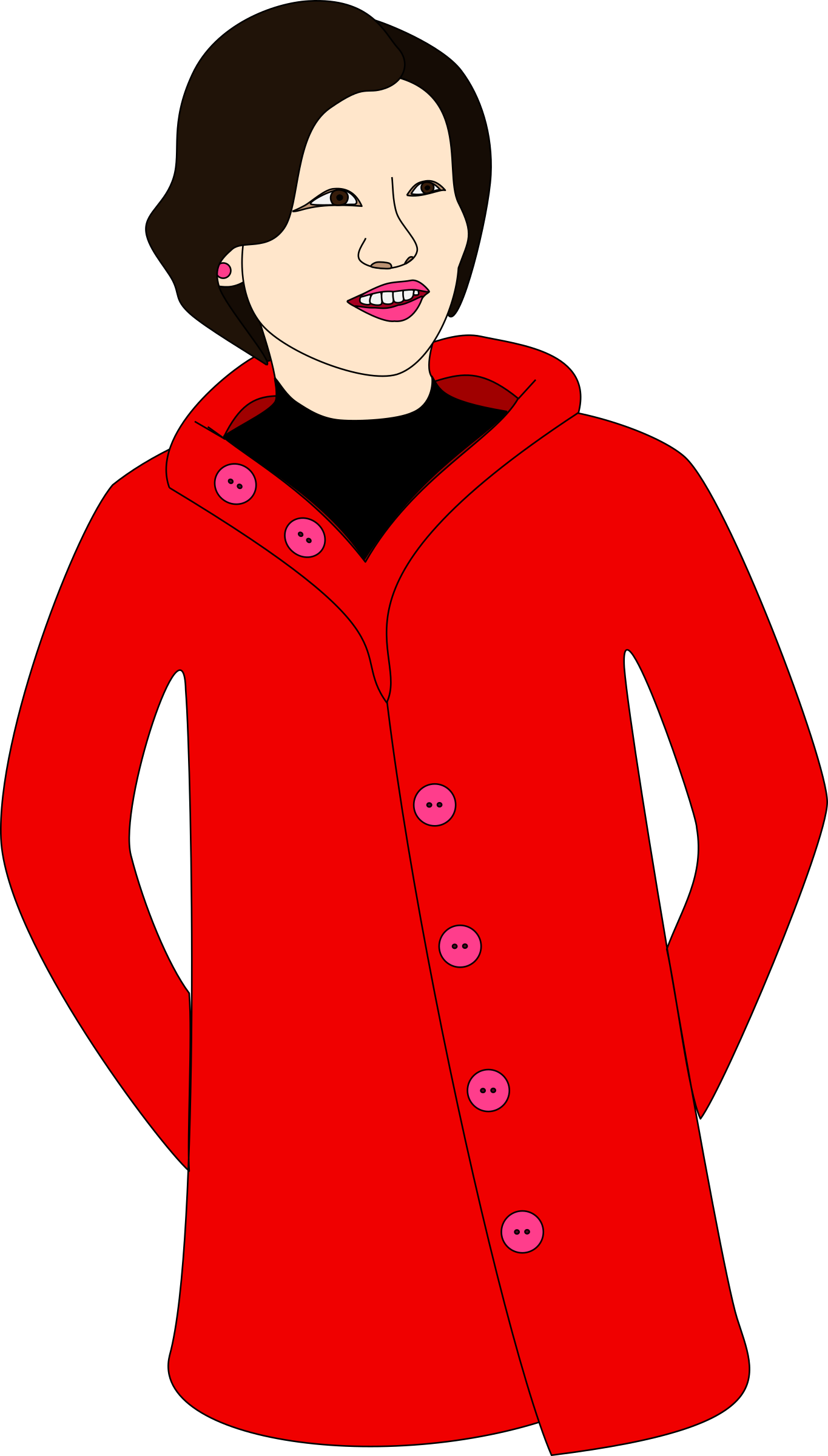 coat clipart lady jacket