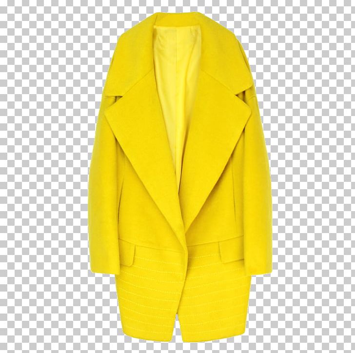 clipart coat yellow coat