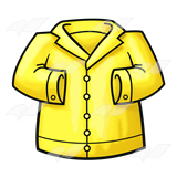 clipart coat yellow coat