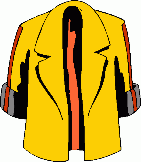 jacket clipart yellow coat