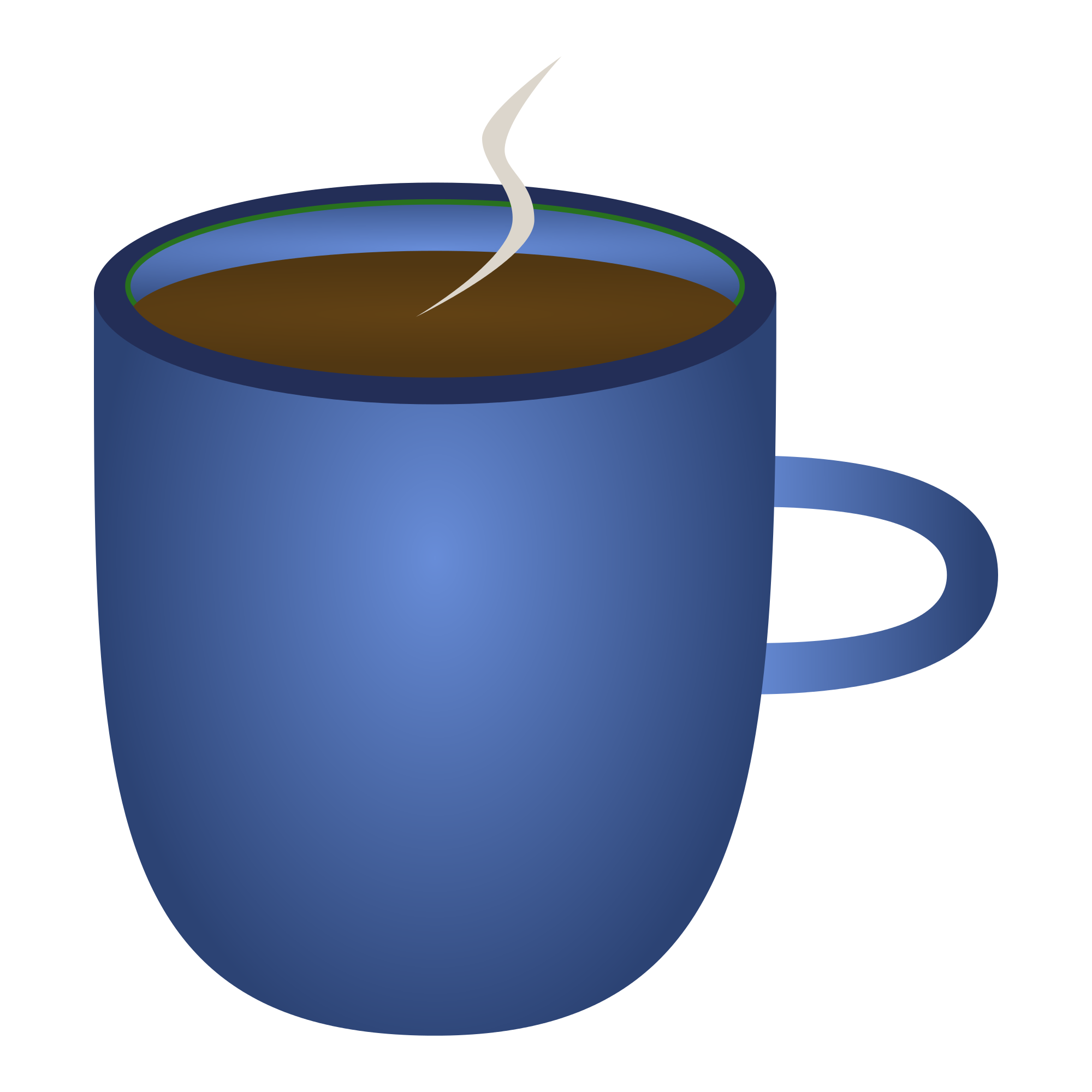 coffee clipart blue