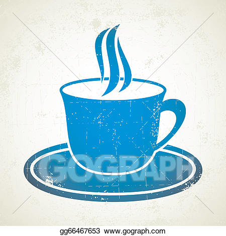 clipart coffee blue