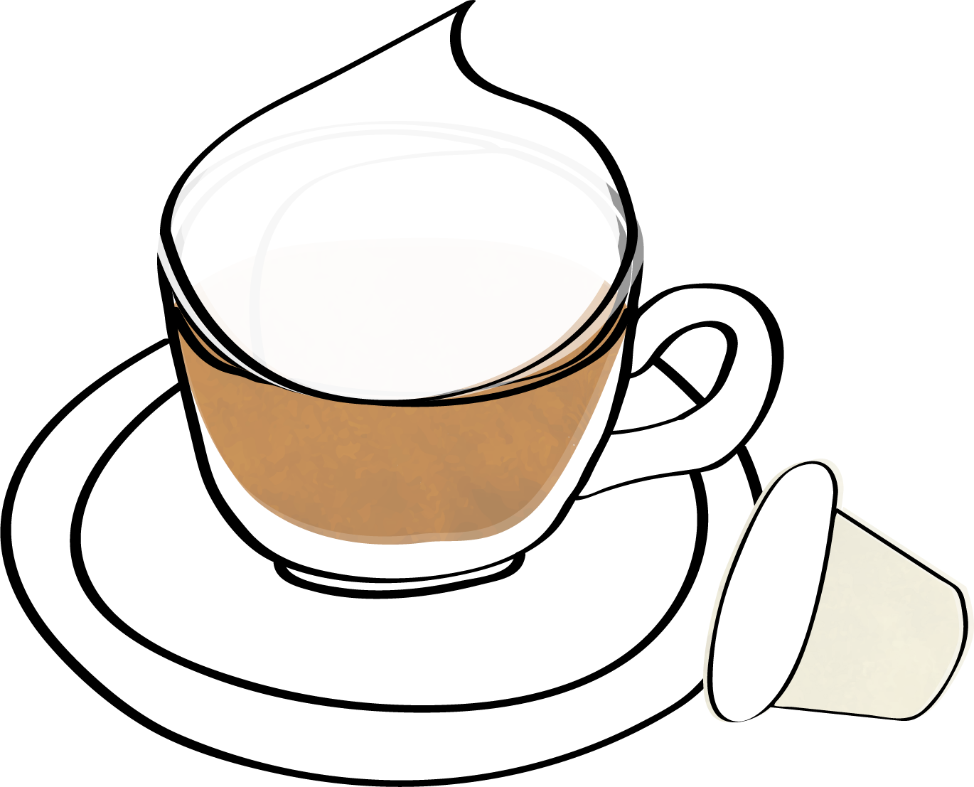 Drawing at getdrawings com. Clipart coffee cappuccino