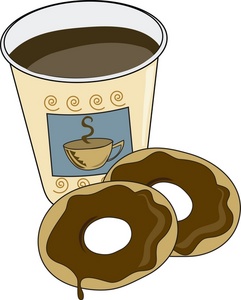 And donuts panda free. Donut clipart coffee