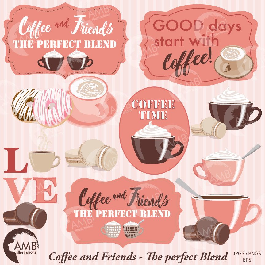 clipart coffee frame