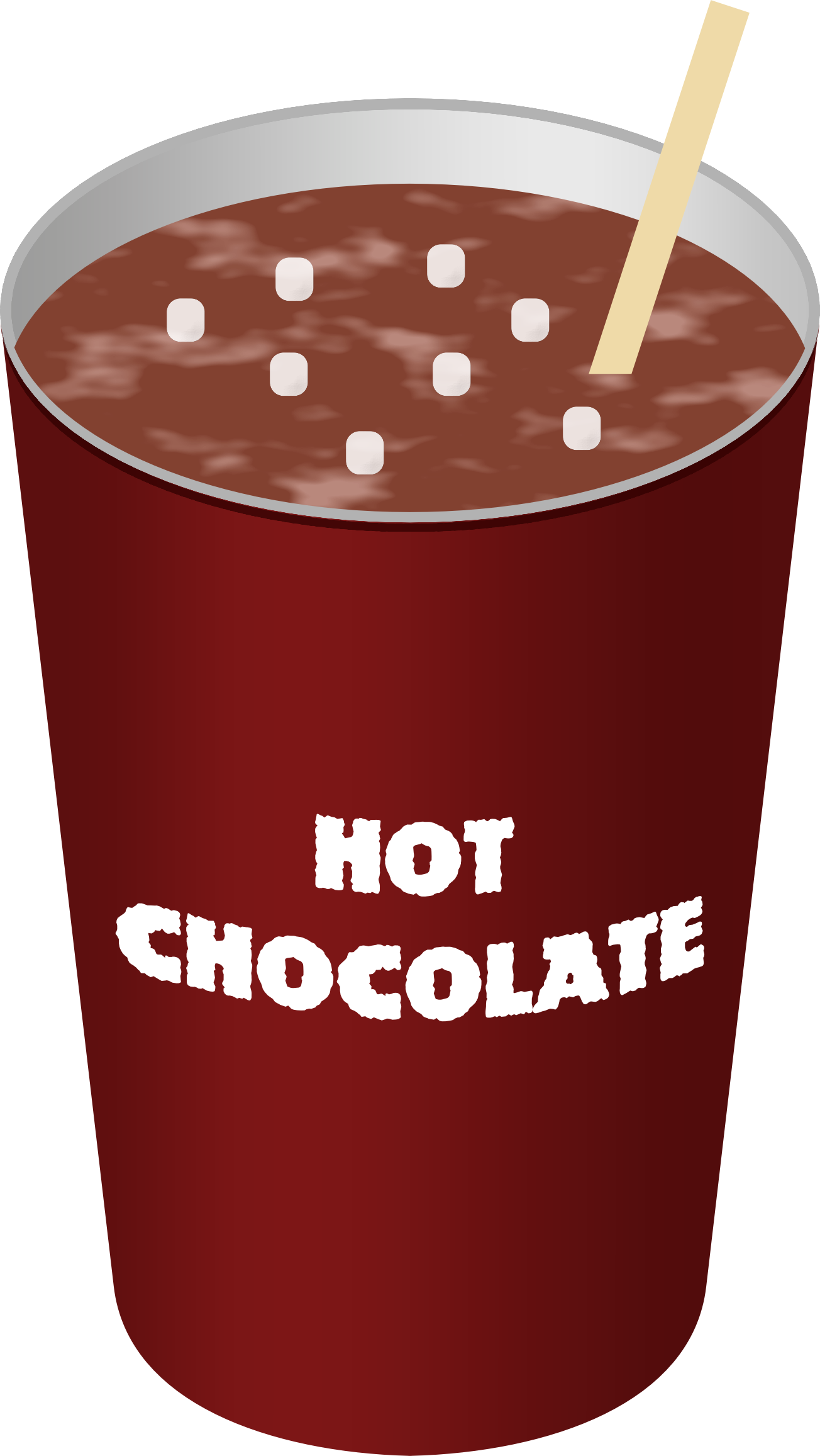 Hot chocolate big image. Marshmallow clipart stick clipart