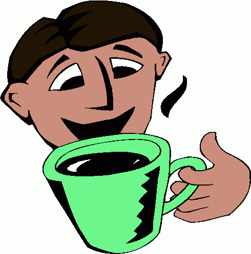 clipart coffee man
