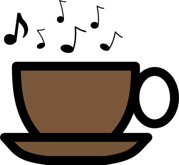 clipart coffee music