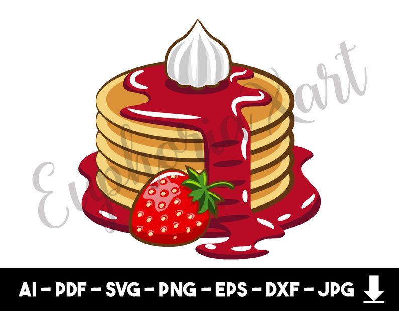 Svg graphic t . Clipart coffee pancake