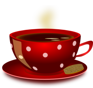 clipart coffee red
