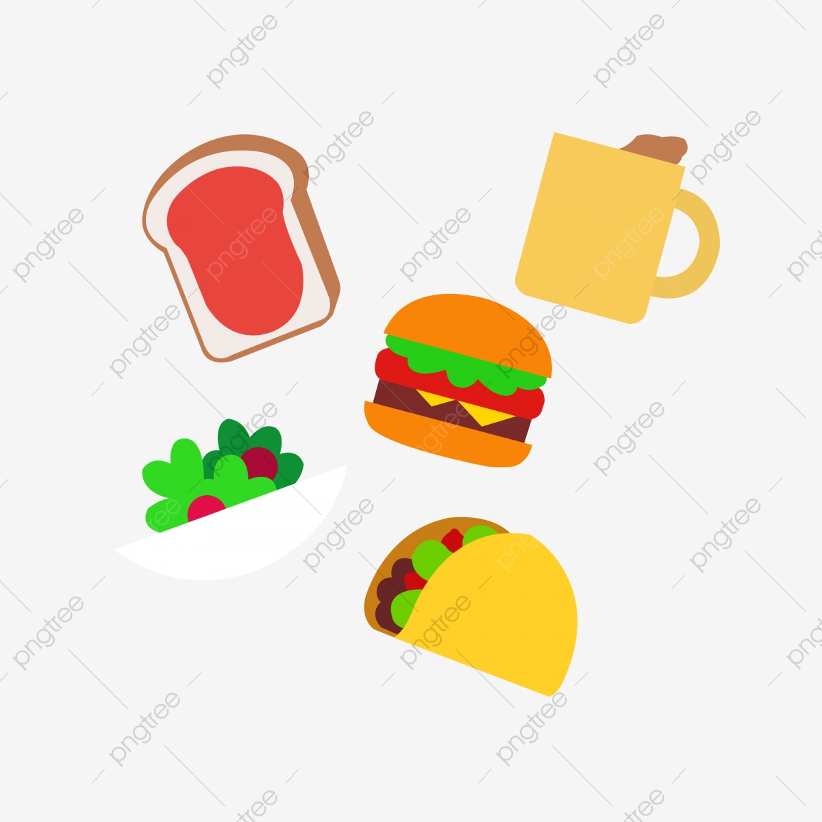 Burger food bread cartoon. Clipart coffee sandwich