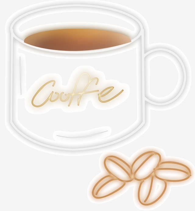 Light tube cup and. Clipart coffee summer