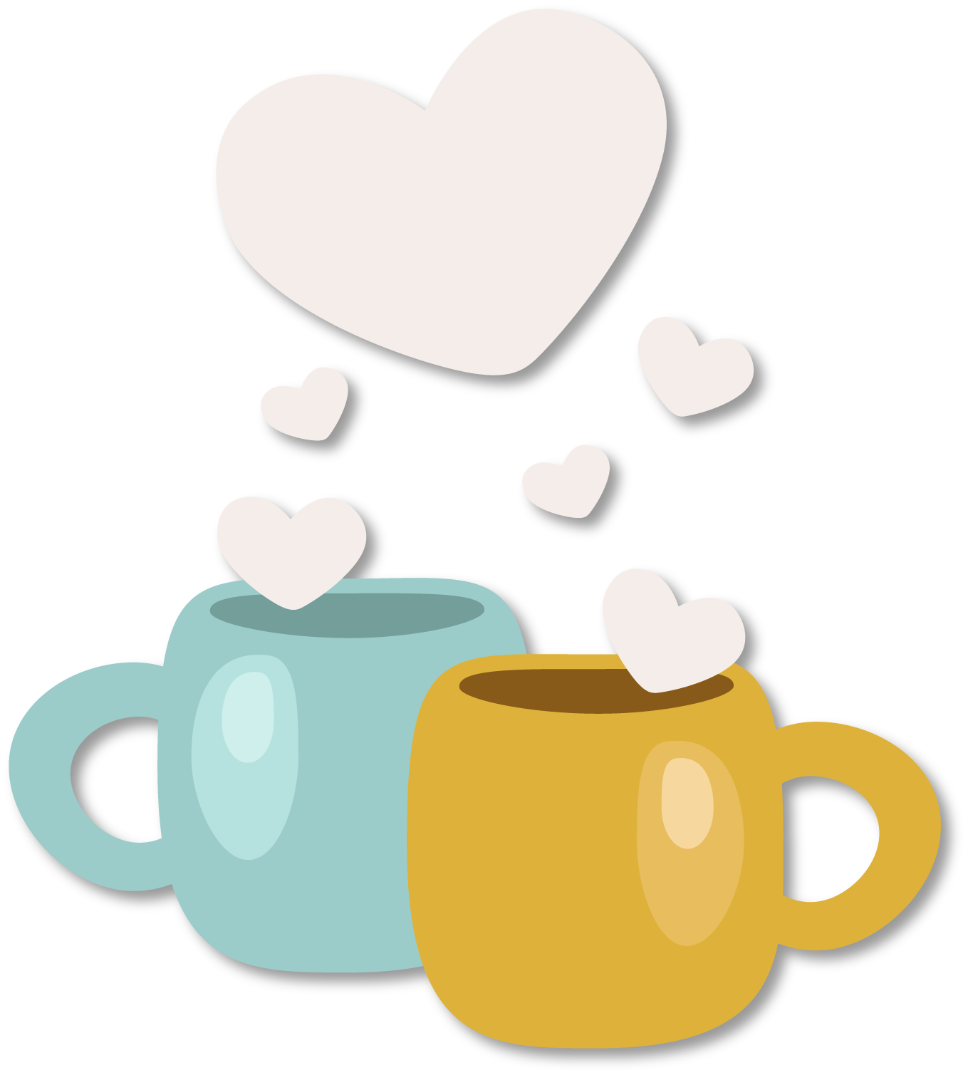 Cup heart mug