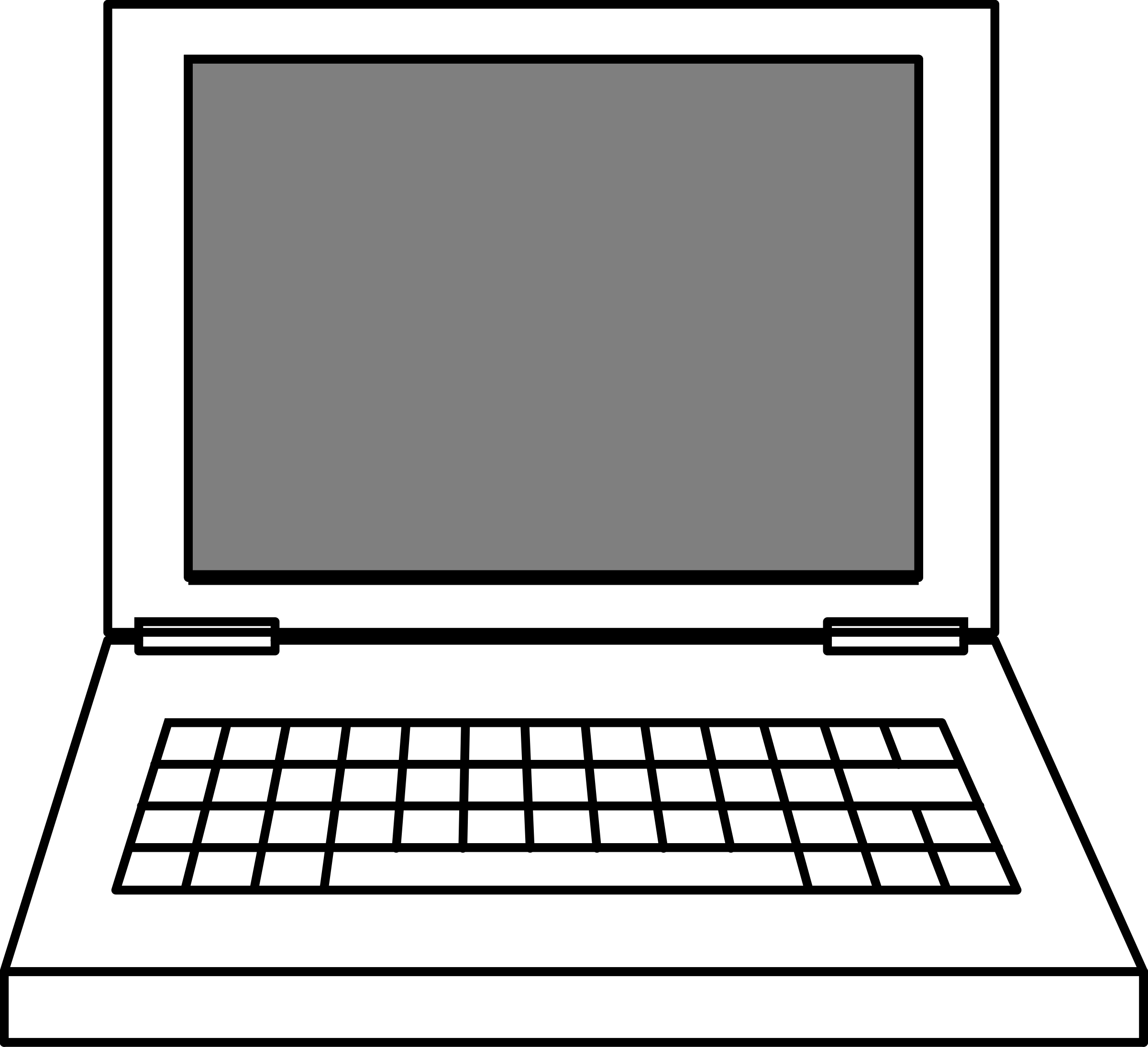 clipart computer cartoon