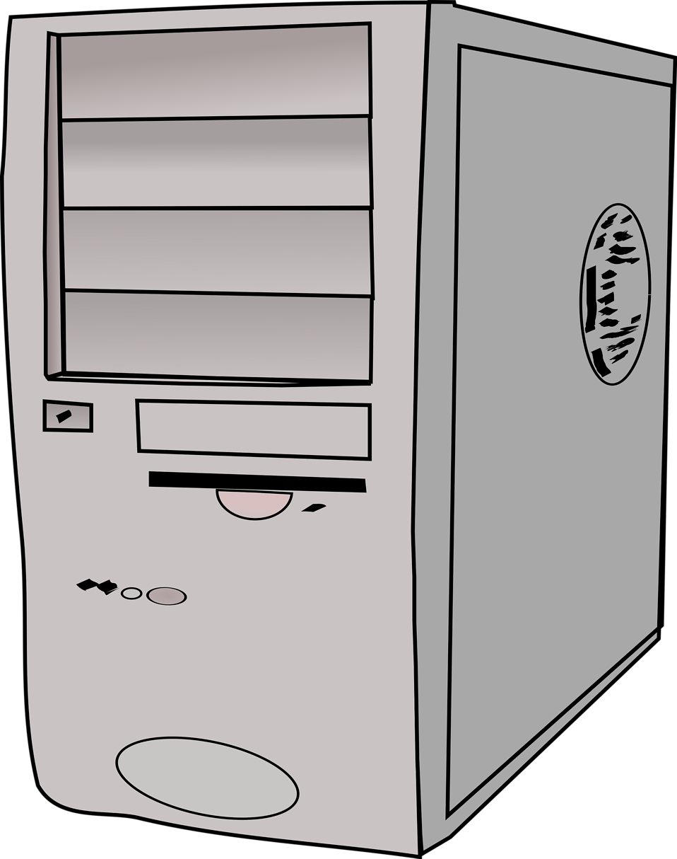 clipart computer casing