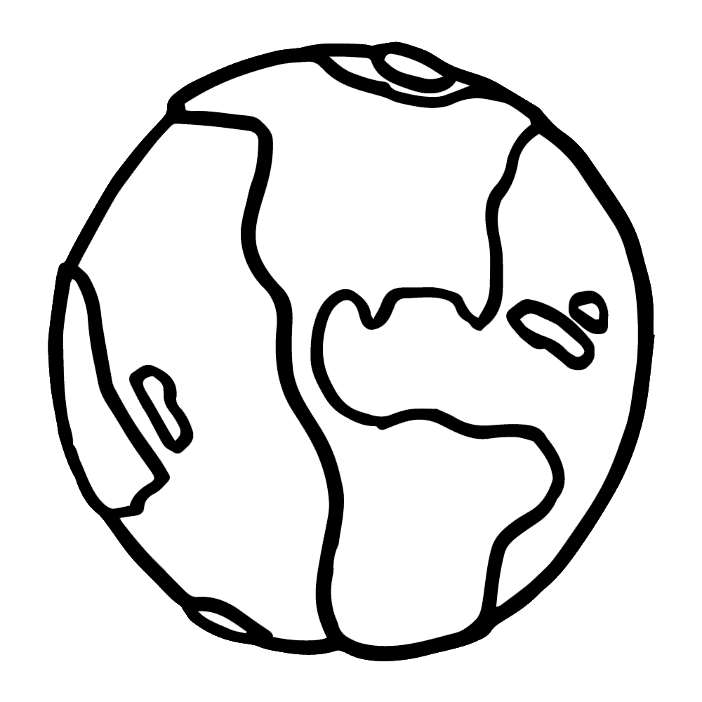 Layers of the earth. Clipart computer coloring
