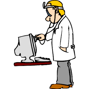 clipart computer doctor