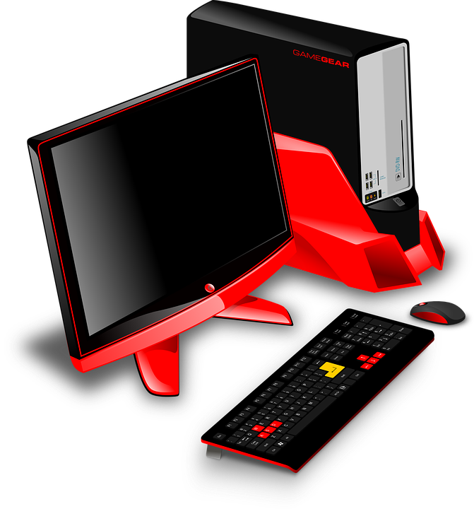 Gaming pc setup png. Game clipart uses computer