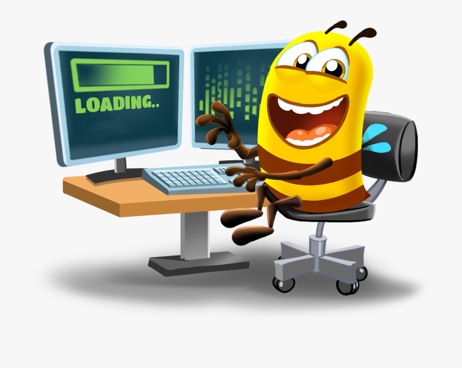 clipart computer loading