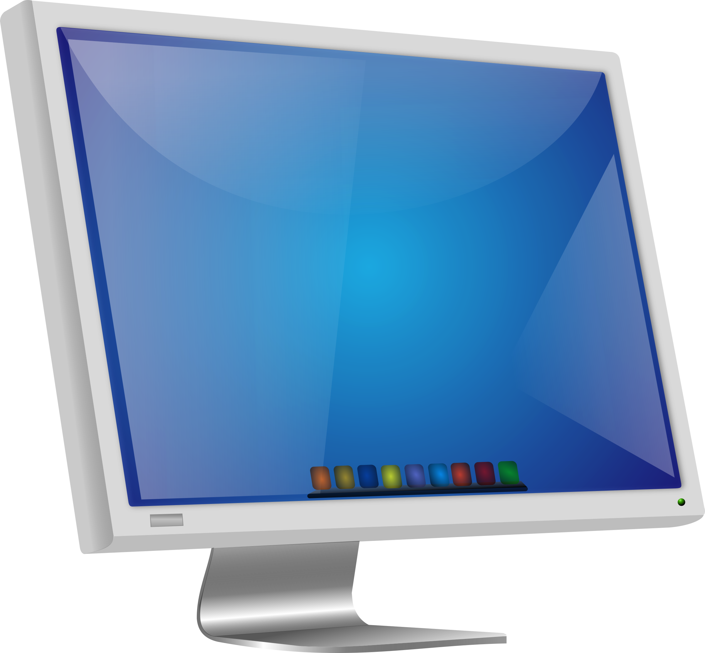 Linux lcd big image. Clipart computer mac