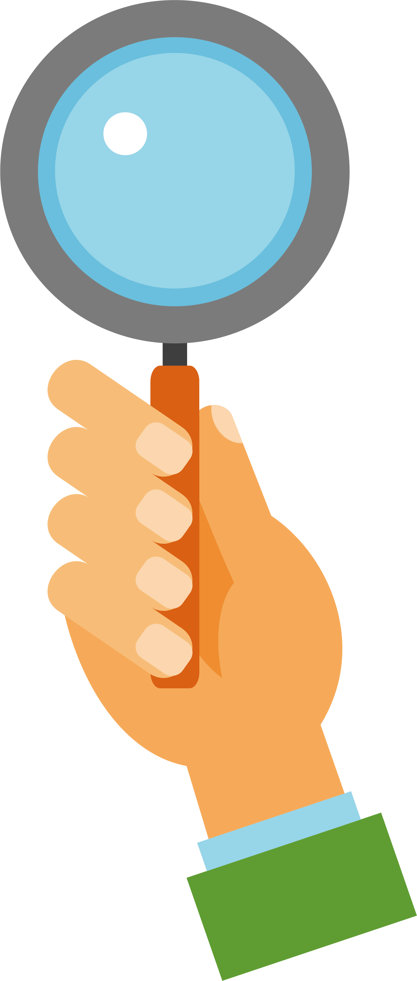 File hold a in. Clipart computer magnifying glass