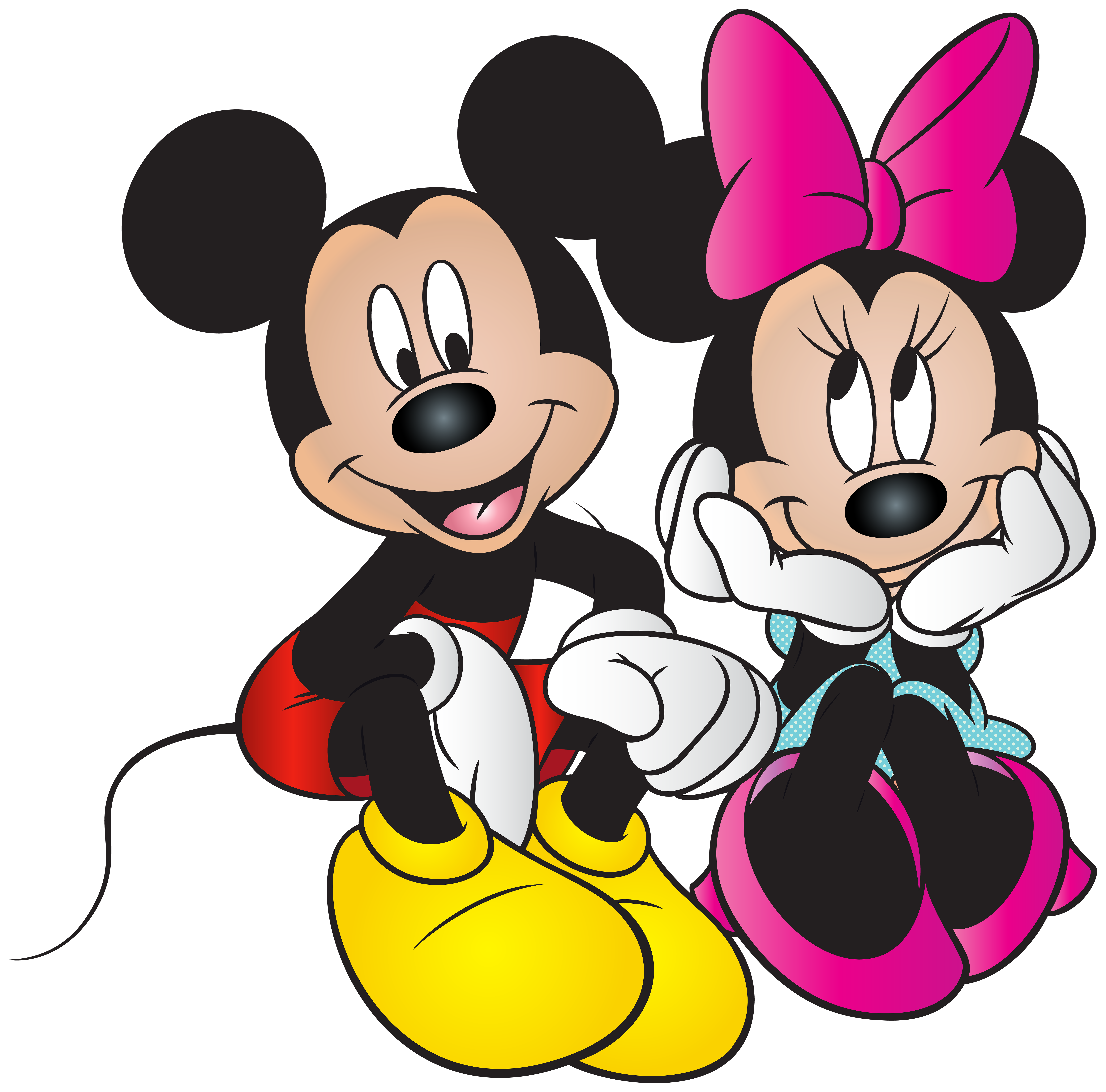 Disneyland clipart high resolution. Mickey and minnie mouse