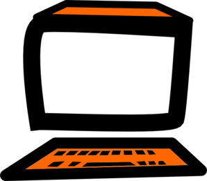 orange clipart computer