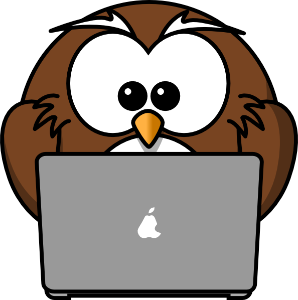 computer clipart owl