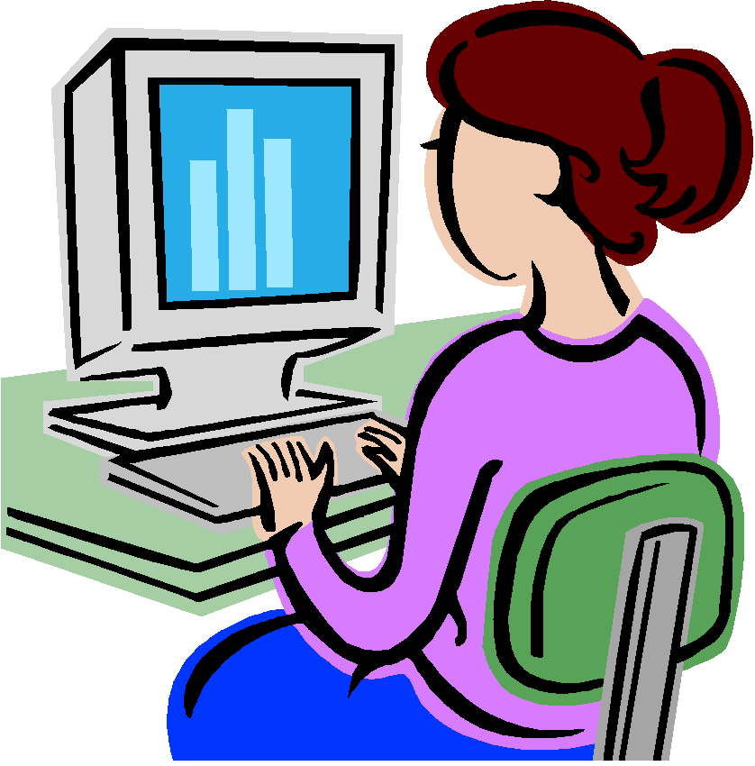 Pc practice free on. Technology clipart computer user