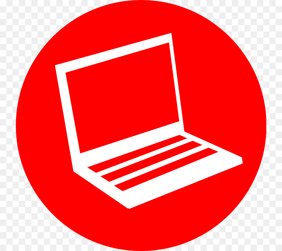 clipart computer red