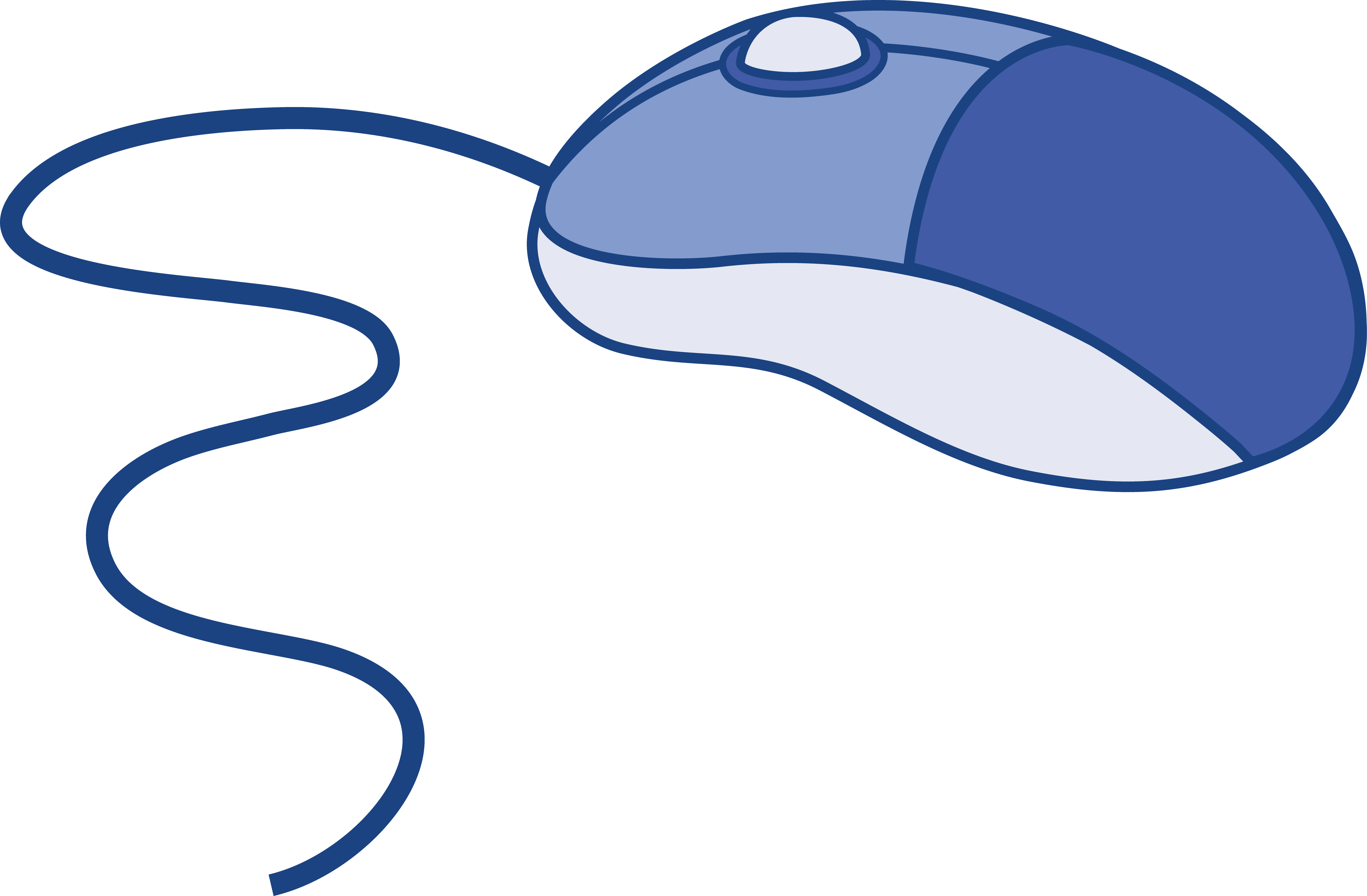 Blue mouse free clip. Clipart hand computer
