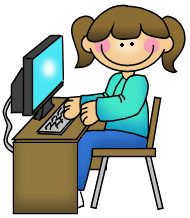 student clipart computer