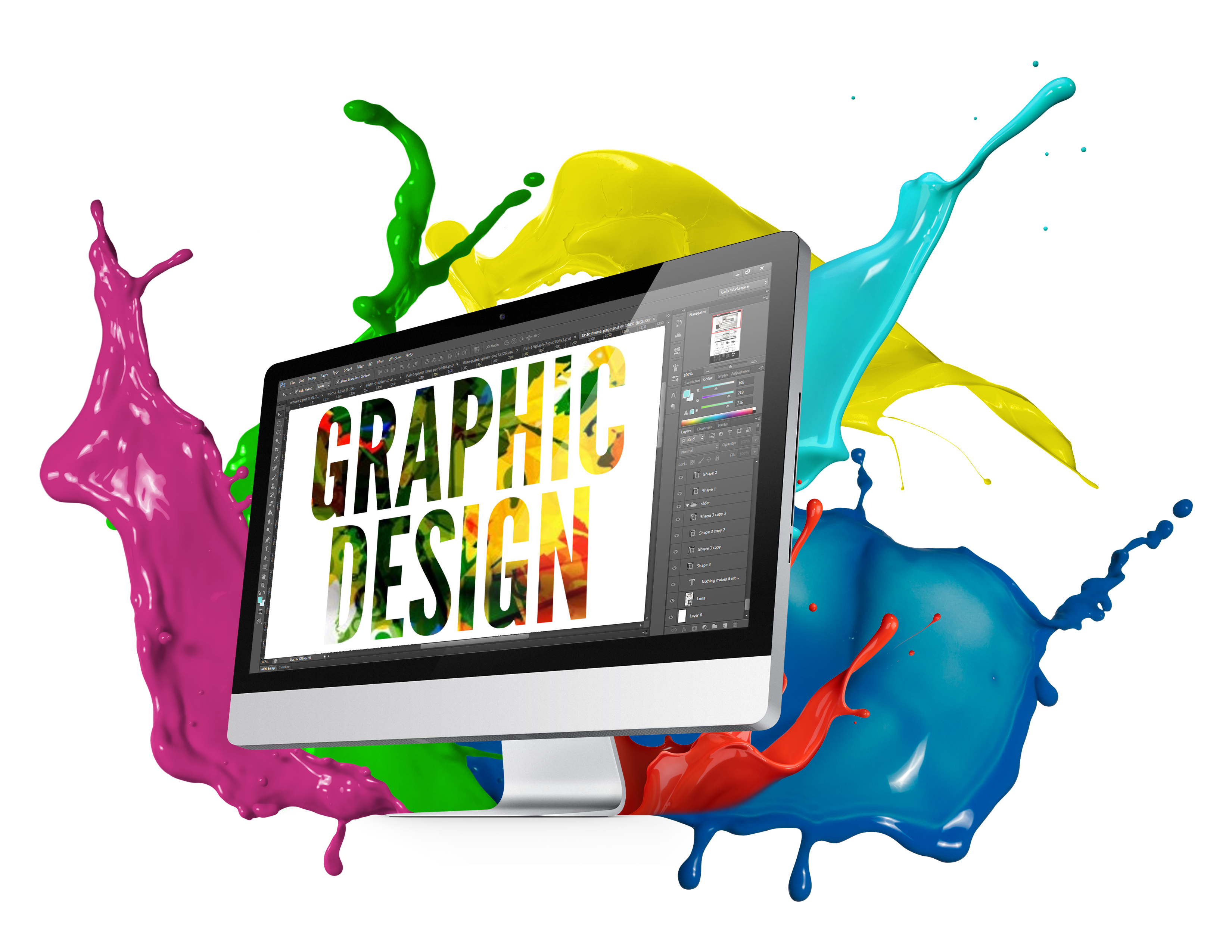 Design computer frames illustrations. Technology clipart professional service