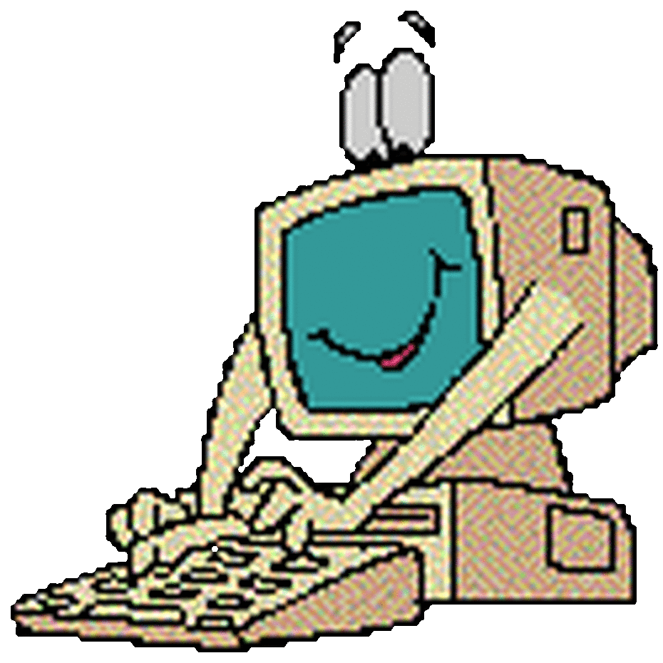 Pc clipart typing. Computer animated picture gif