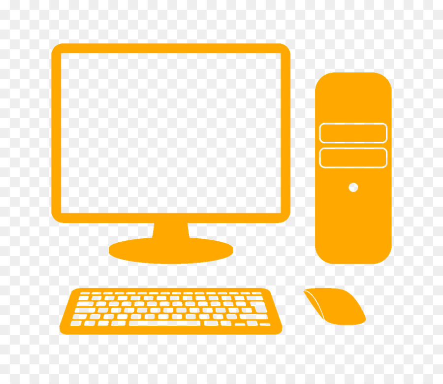 computers clipart yellow