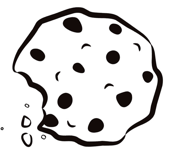 cookie clipart outline