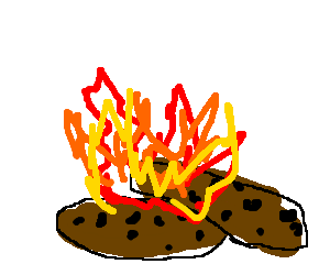 clipart cookies burnt