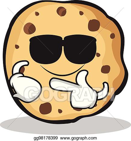 Eps vector super cool. Cookies clipart character